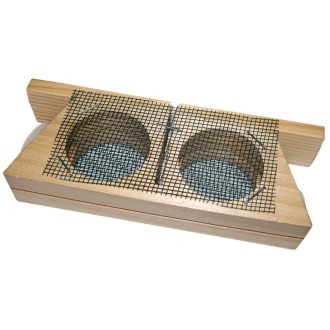 Cage d'introduction double en bois 13x5 cm